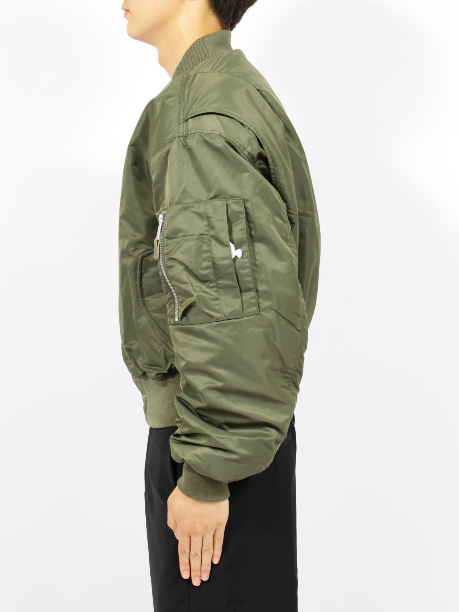 クロップド ブロード ボンバー / CROPPED BROAD BOMBER / KHAKI(カーキ)