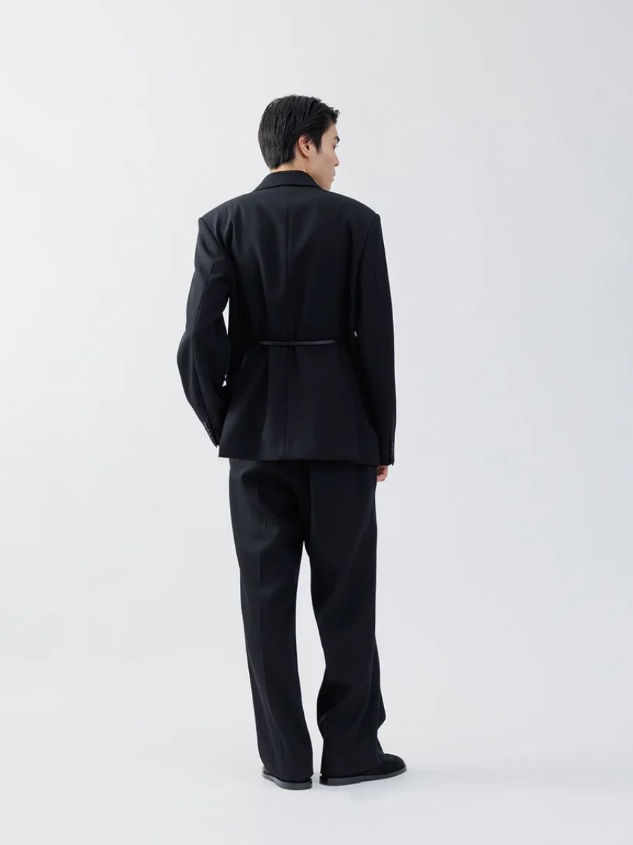 【26AW】 ヘビー ウール ラップ ジャケット / HEAVY WOOL WRAP JACKET .16 / ブラック