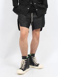 【25SS】ラムレザー ボクサー ショート パンツ / BOXERS / ブラック