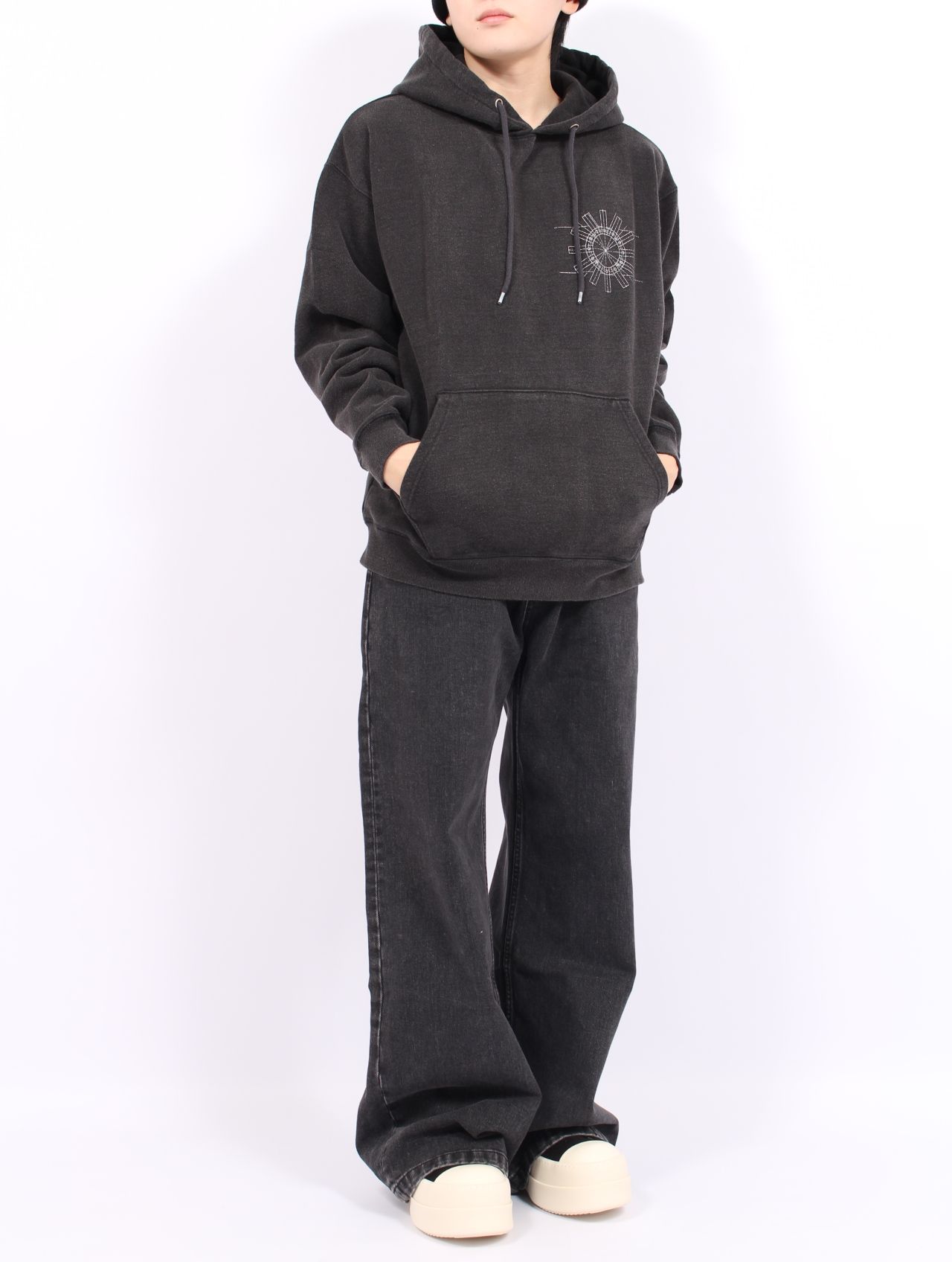 【25AW】グラフィック フーディー パーカー / GRAPHIC HOODIE / ブラック