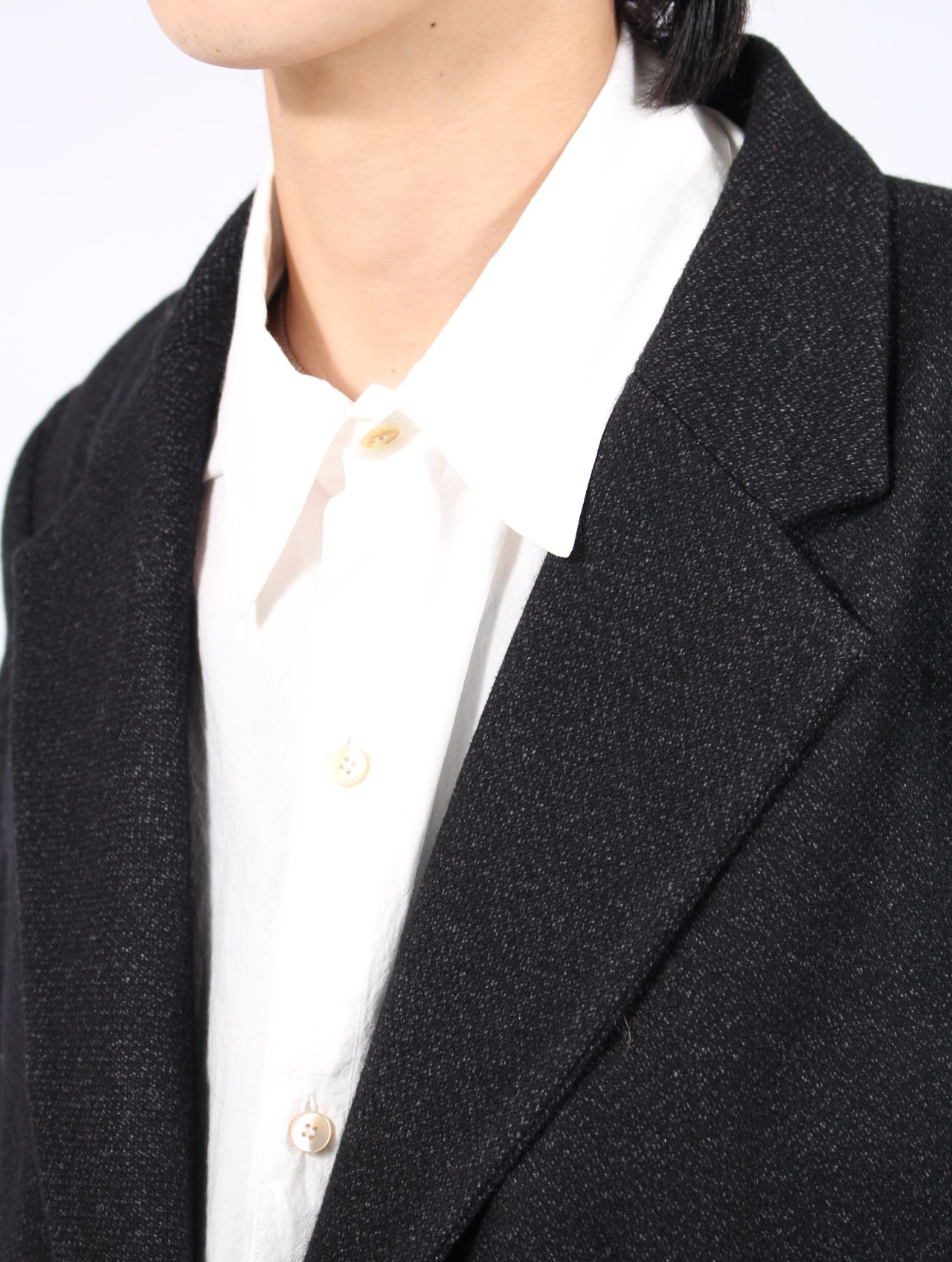 【25AW】メンズ フィット カー ジャケット / MENS FITTED CAR JACKET / オフブラック