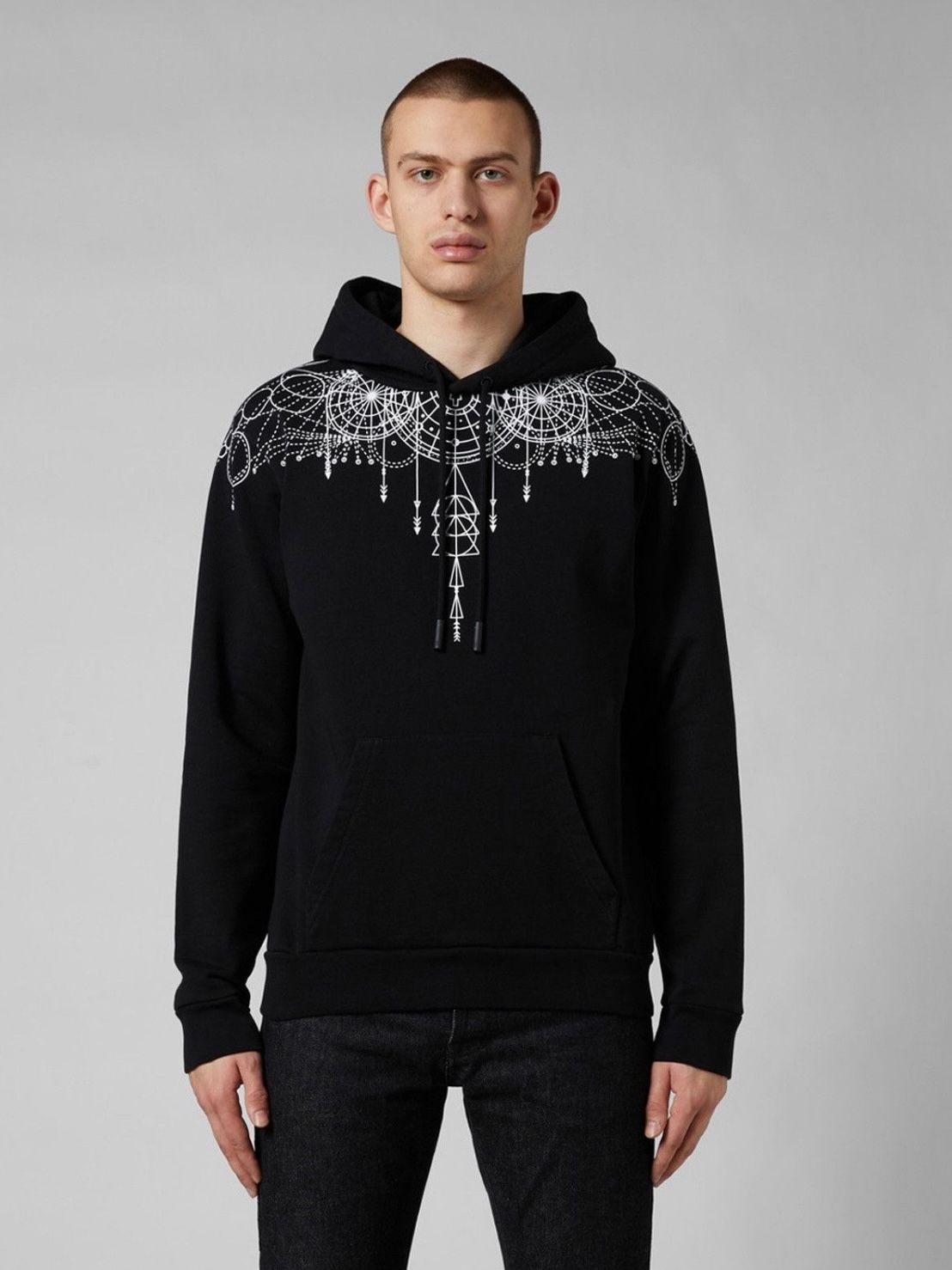 MARCELO BURLON マルセロバー オレンジウインウイング スウェット肩幅 