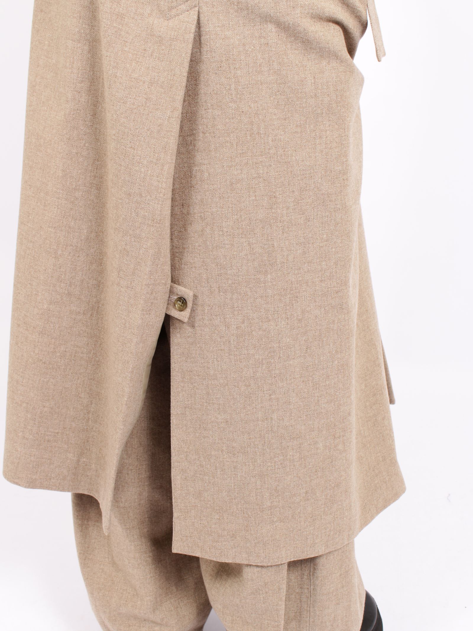 【26AW】ロング ウール コート / LONG WOOL COAT / ベージュ
