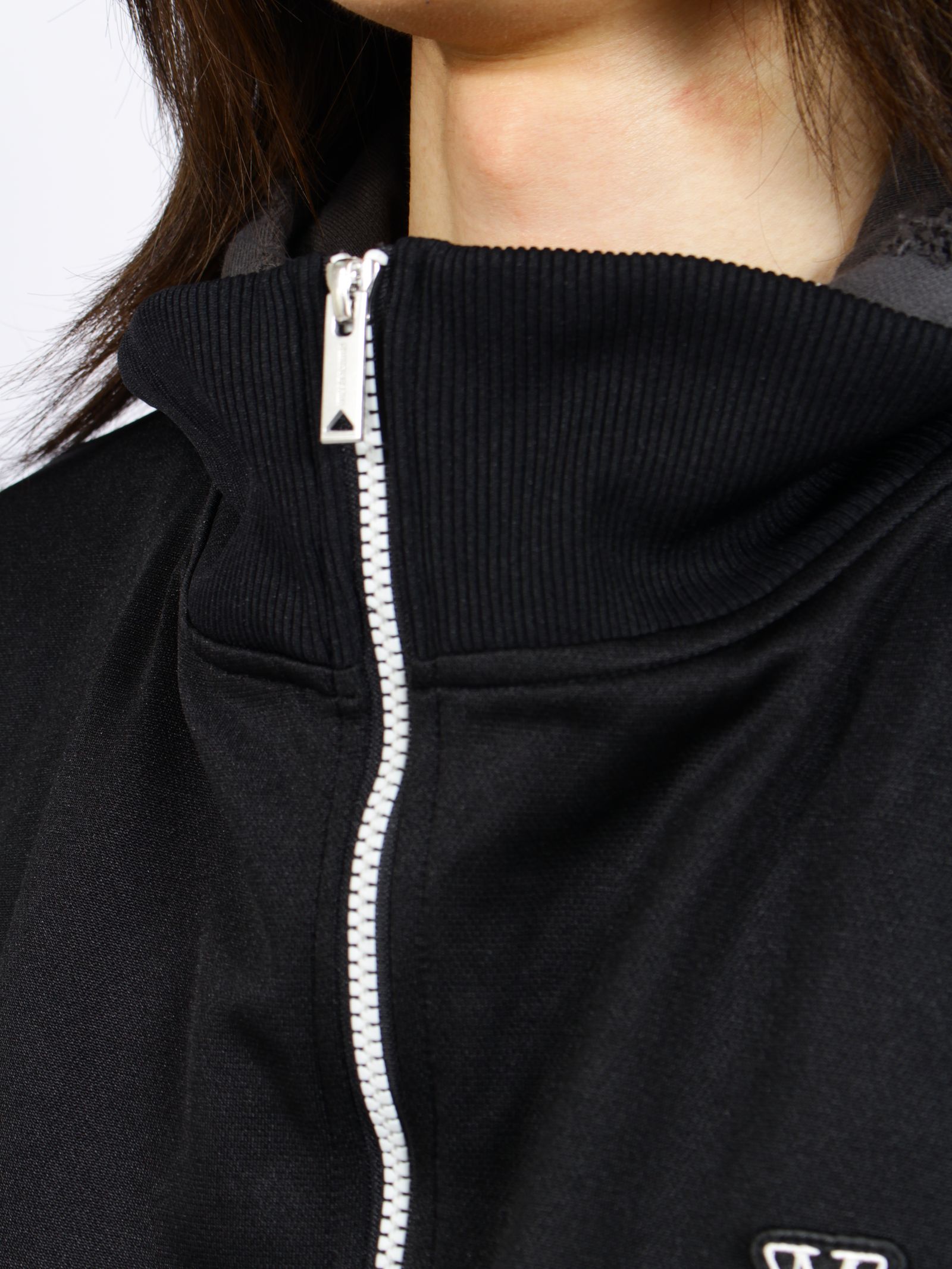 【26AW】 トラック ジャケット レイヤード スウェット パーカー / TRACK JACKET LAYERED / ブラック