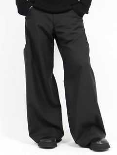 【26SS】サブ オン ウール トラウザーズ スラックス  パンツ / SUB ONG WOOL TRS / ブラック