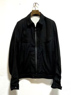 【25SS】パネル ハリントン ジャケット / PANEL HARRINGTON JACKET / ブラック