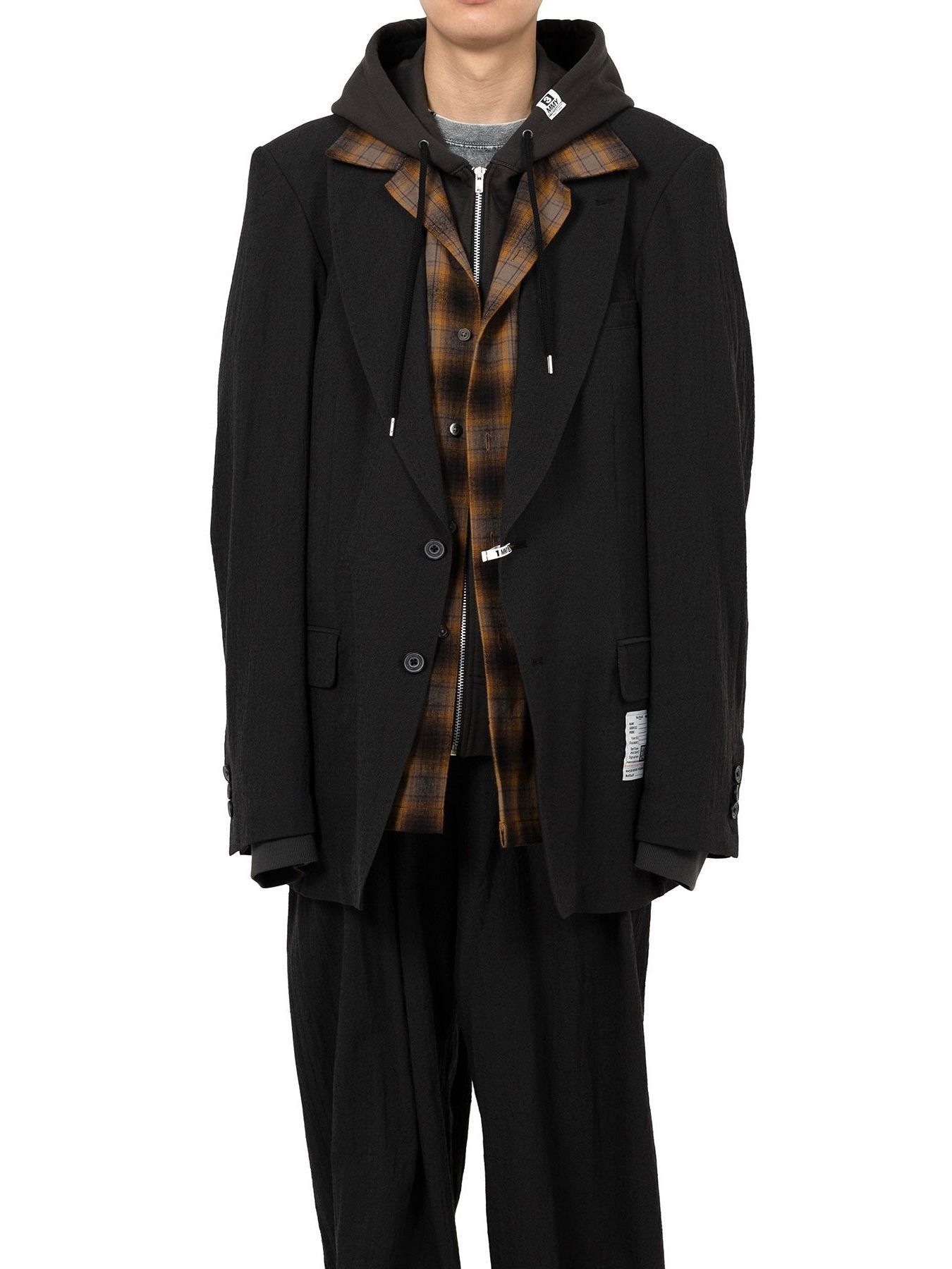 MIHARA YASUHIRO ブークレチェックブレザー Maison MIHARA YASUHIRO｜ブークレチェックブレザー