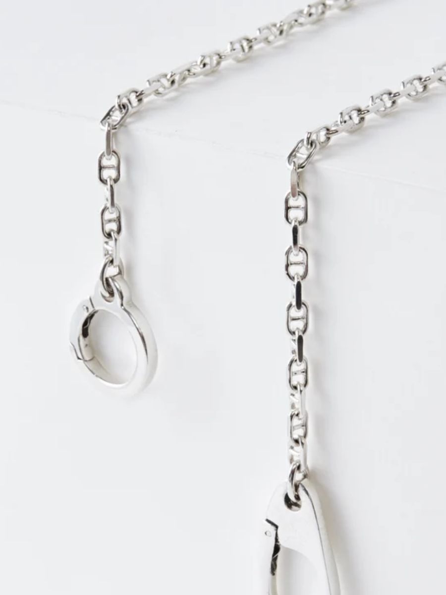 ダブル クラスプ ウィズ ソリッド アンカー リンク ウォレットチェーン / DOUBLE CLASP WITH SOLID ANCHOR LINK / シルバー