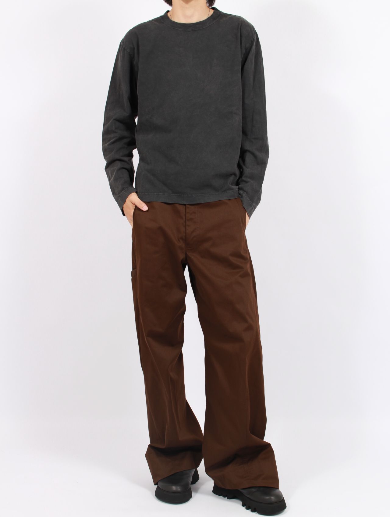 【25AW】ツイステッド ワーク パンツ / TWISTED WORK PANTS / ブラウン