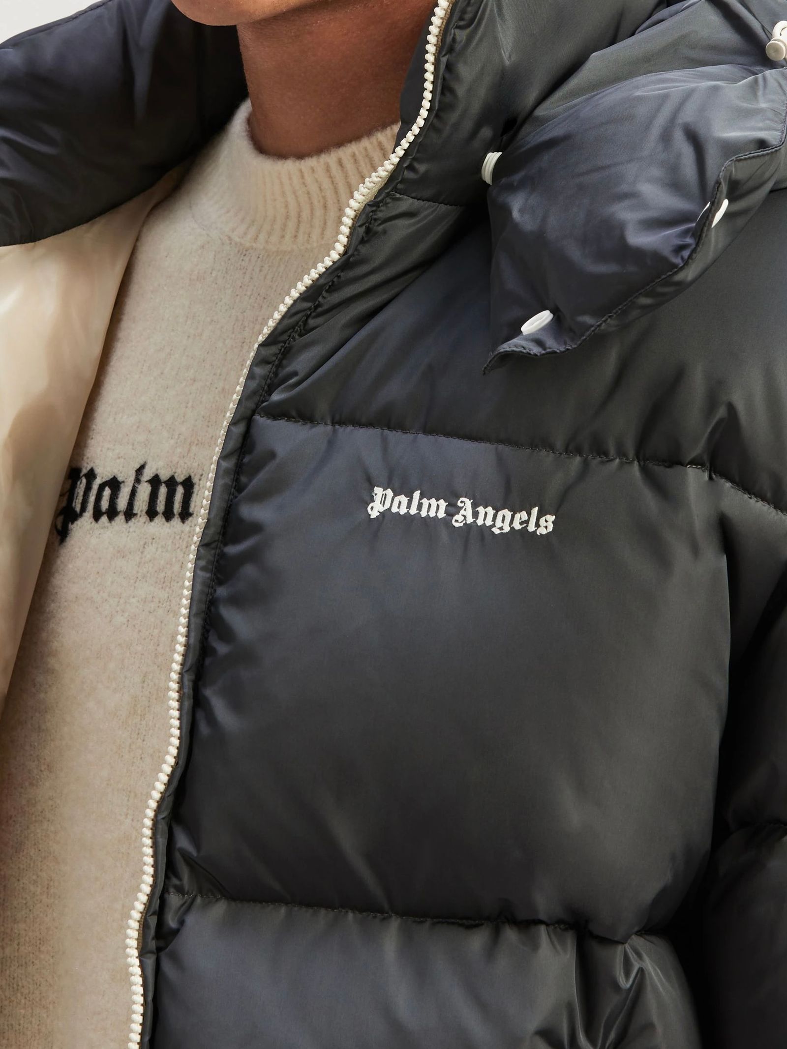 PALM ANGELS - 【23AW】クラシックロゴ ダウンジャケット / HOODED