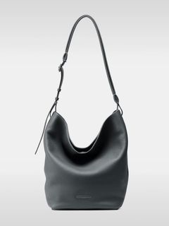 エッセンシャル デイリー レザー ホーボー ミディアム ショルダーバック / ESSENTIAL DAYILY LEATHER HOBO MEDIUM / グレー