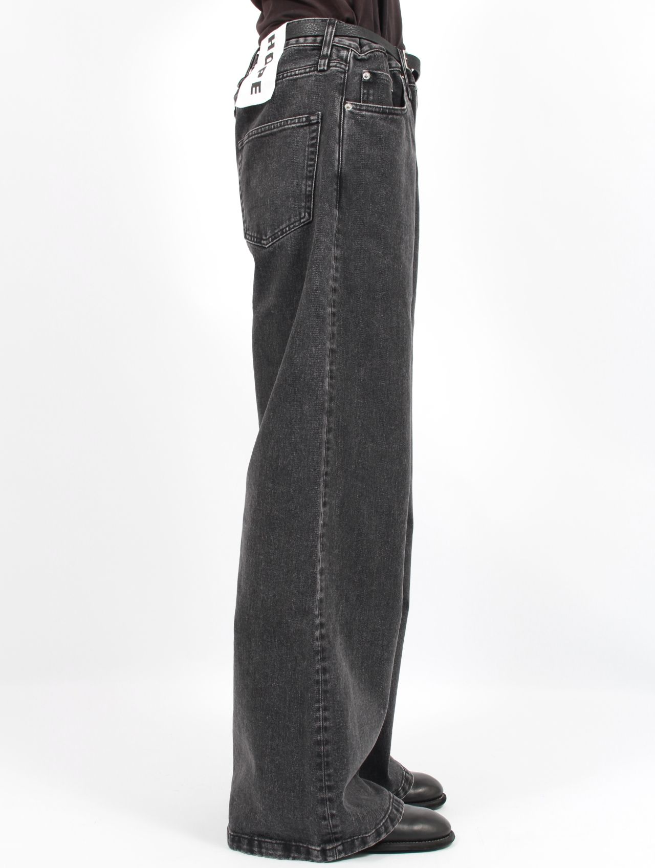 極美品 Jeans デニムパンツブラックジーンズ 25 デニムパンツ メンズ ボトムス 黒 ジーンズ スリム ブラック