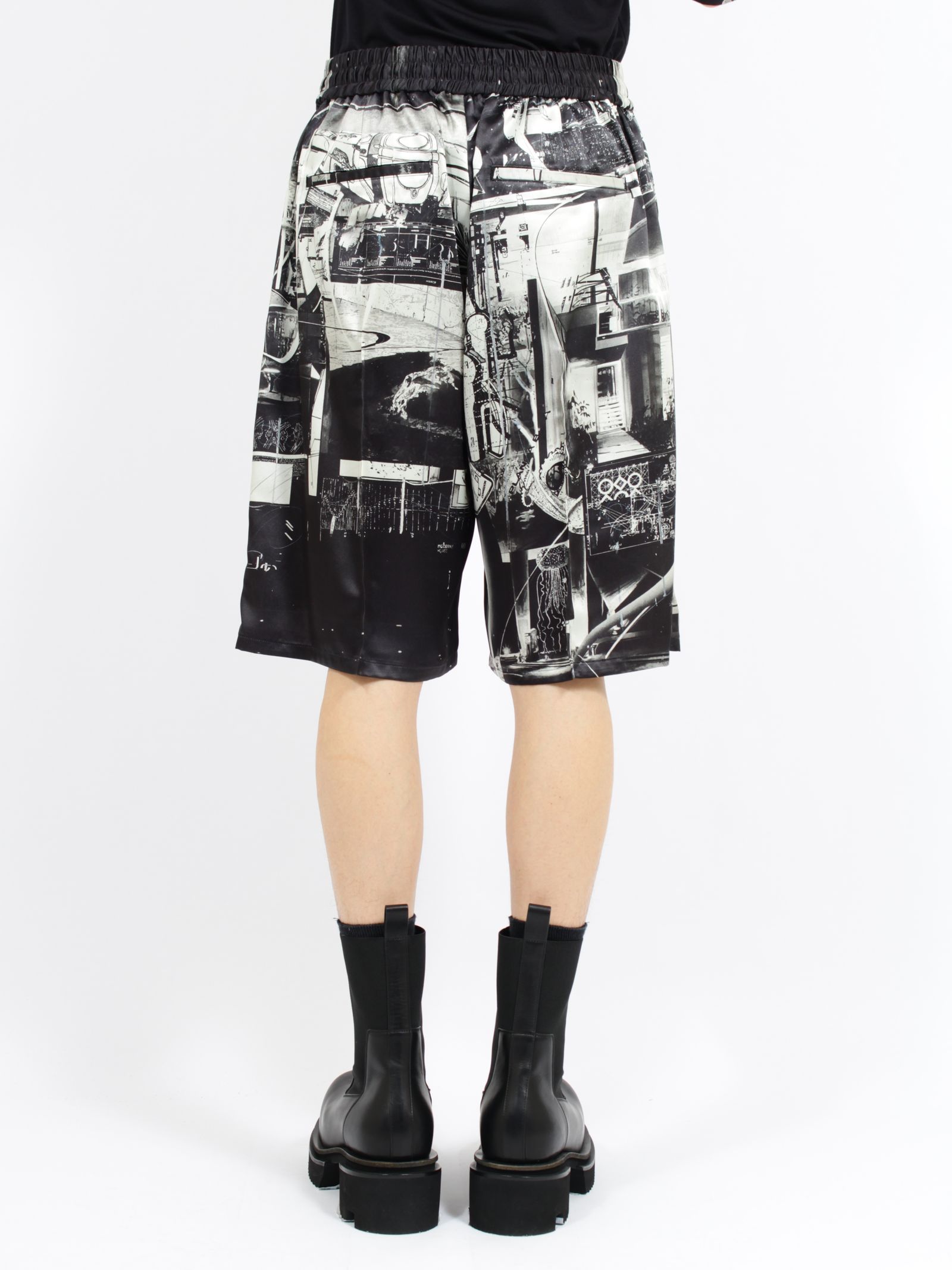 【26SS】佃弘樹 グラフィック パンツ / × HIROKI TSUKUDA GRAPHIC PANTS / ブラック