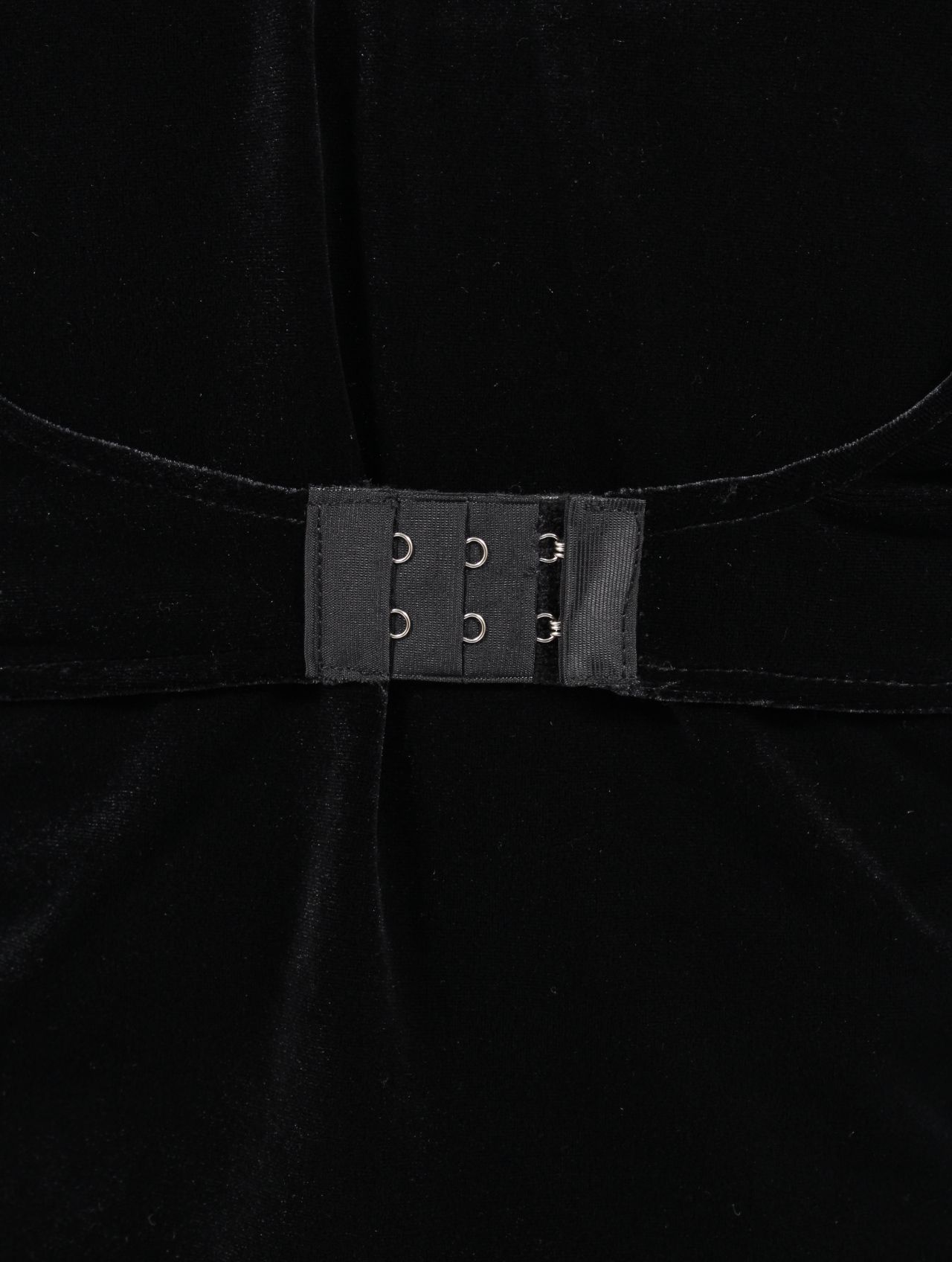 【25AW】マイクロ ブラ ベロア フーディー / MICRO BRA VELOUR HOODIE / ブラック