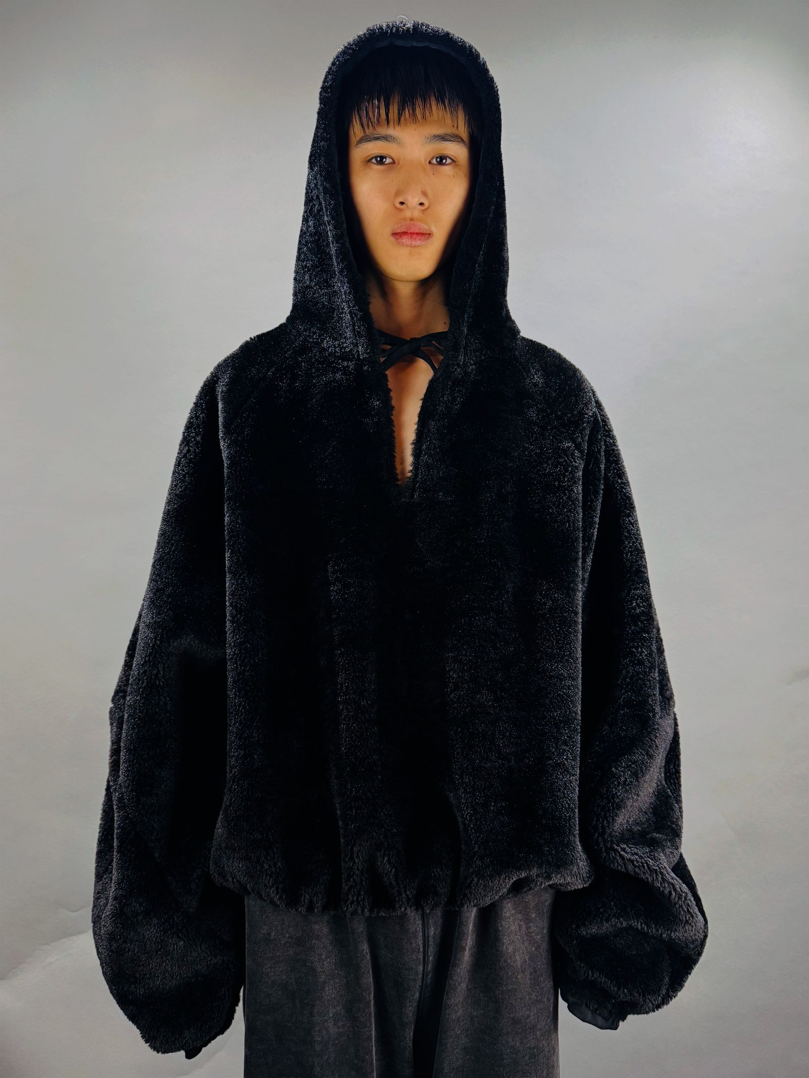 【25AW】リバーシブル フーディー パーカー / REVERSIBLE HOODIE / ブラック