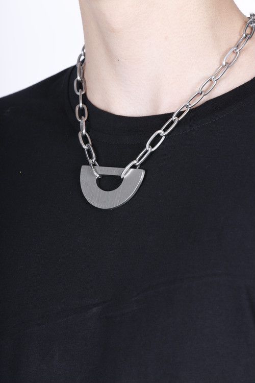 分度器モチーフ ネックレス / PROTRACTOR NECKLACE / シルバー