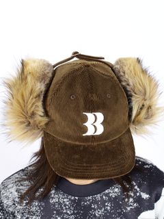 【26AW】コーデュロイ BB ロゴ フライト キャップ / CORDUROY BB LOGO FLIGHT CAP / ブラウン