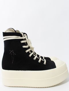 【25AW】ダブルバンパー ハイカット スニーカー / DOUBLE BUMPER SNEAKS / ブラック×ホワイト