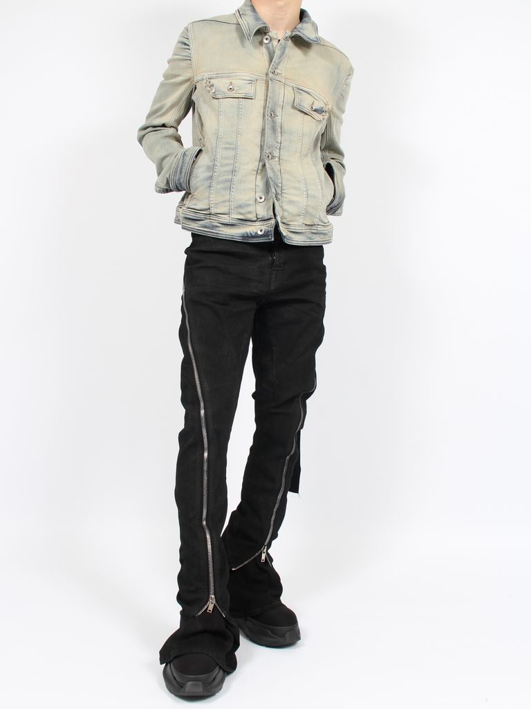 RICK OWENS DRKSHDW - 【24SS】ボランバナナ ジップ デニムパンツ  