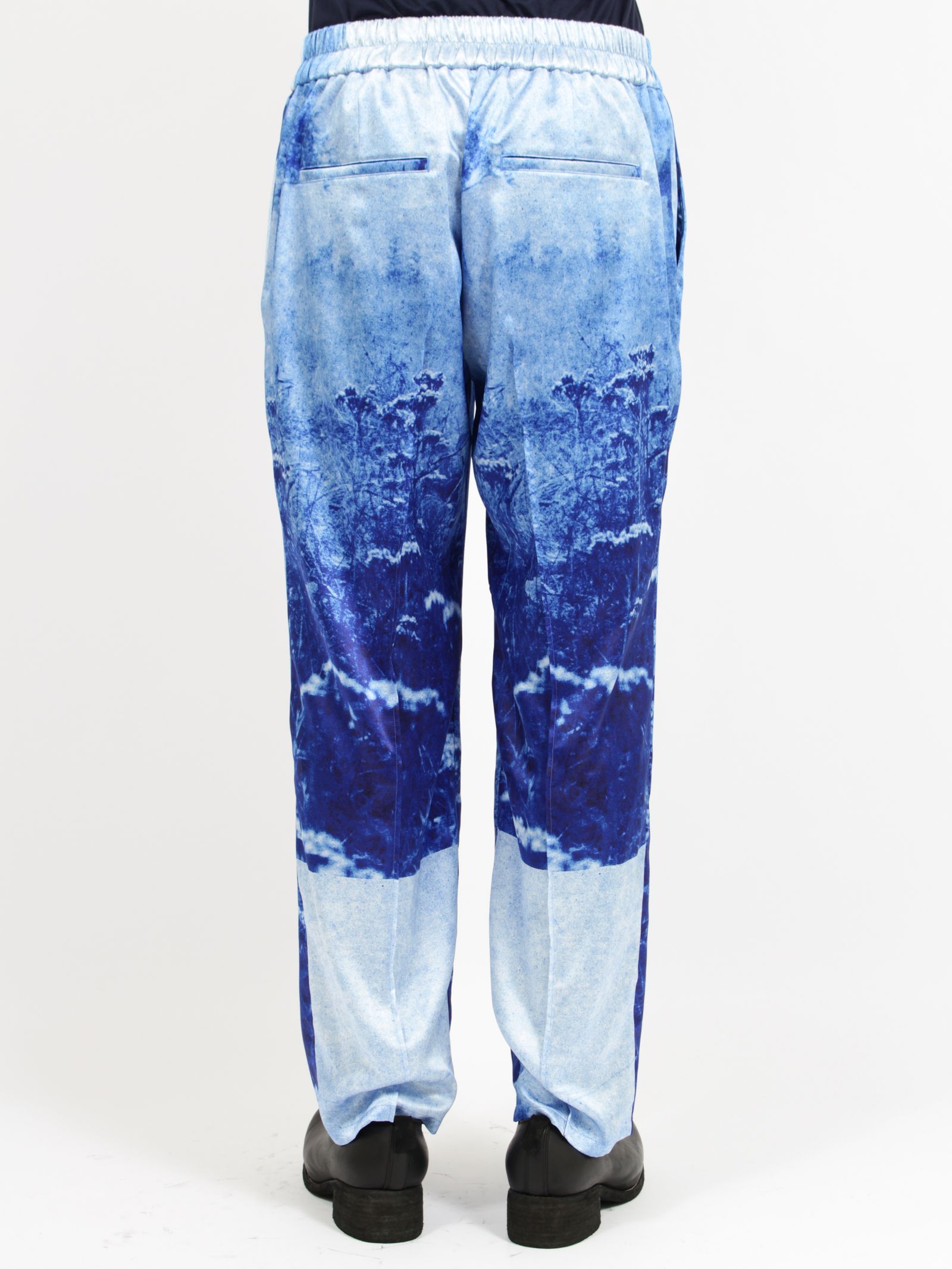 【26SS】ティム・バーバー フォトグラフ ピンタック トラウザーズ スラックス / TIM BARBER PHOTOGRAPH PIN TUCK TROUSERS / ブルー