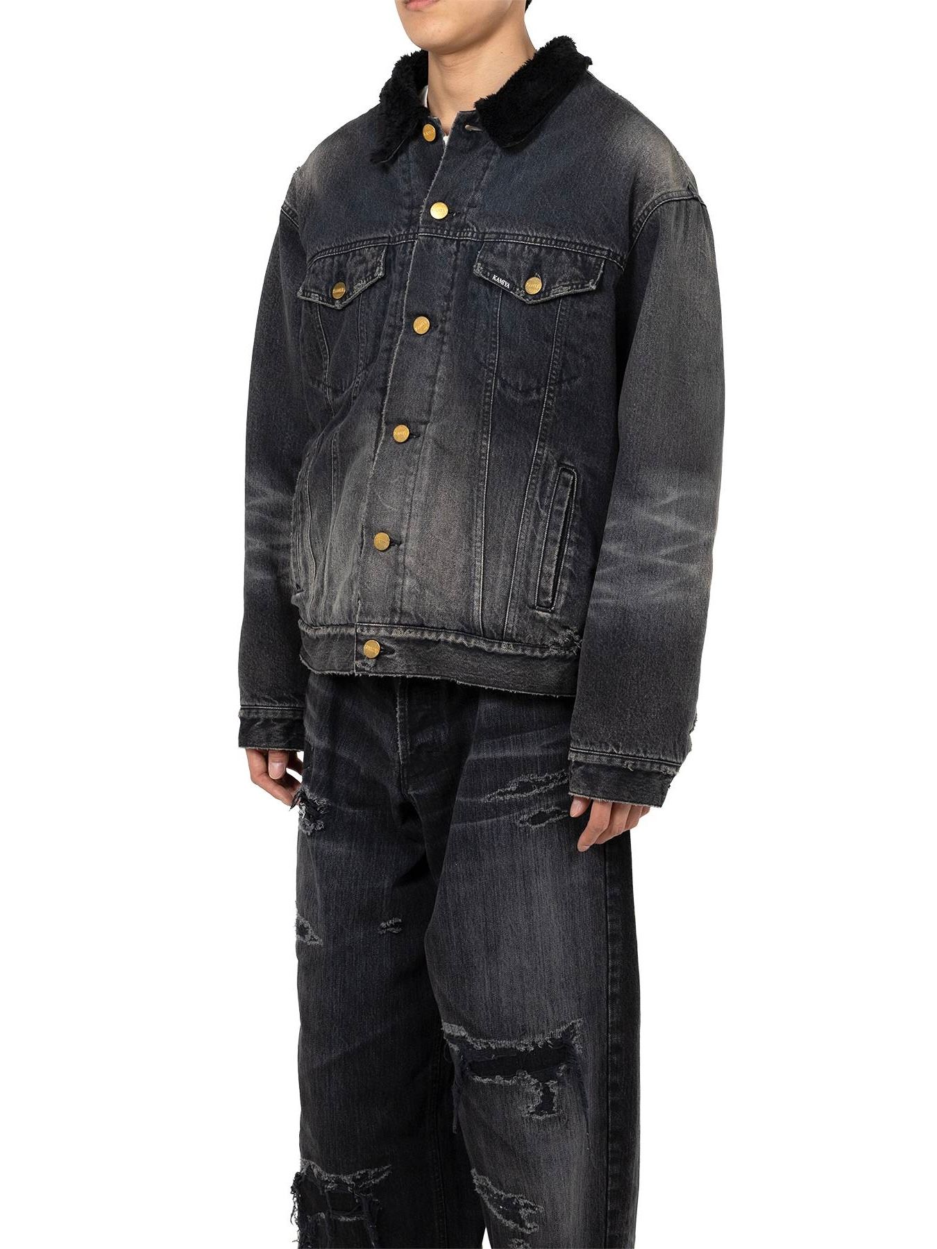 【25AW】ボア ライニング デニム ジャケット / BOA LINING DENIM JACKET / ブラック