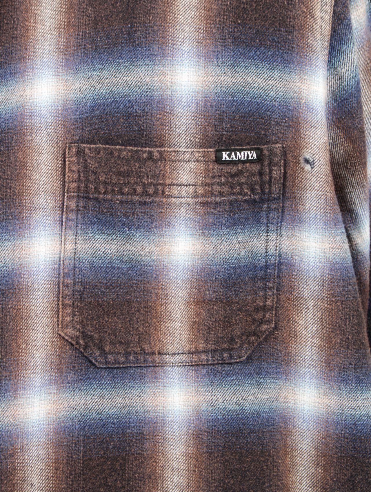 KAMIYA - 【25SS】ブリーチド チェック シャツ / BLEACHED CHECK