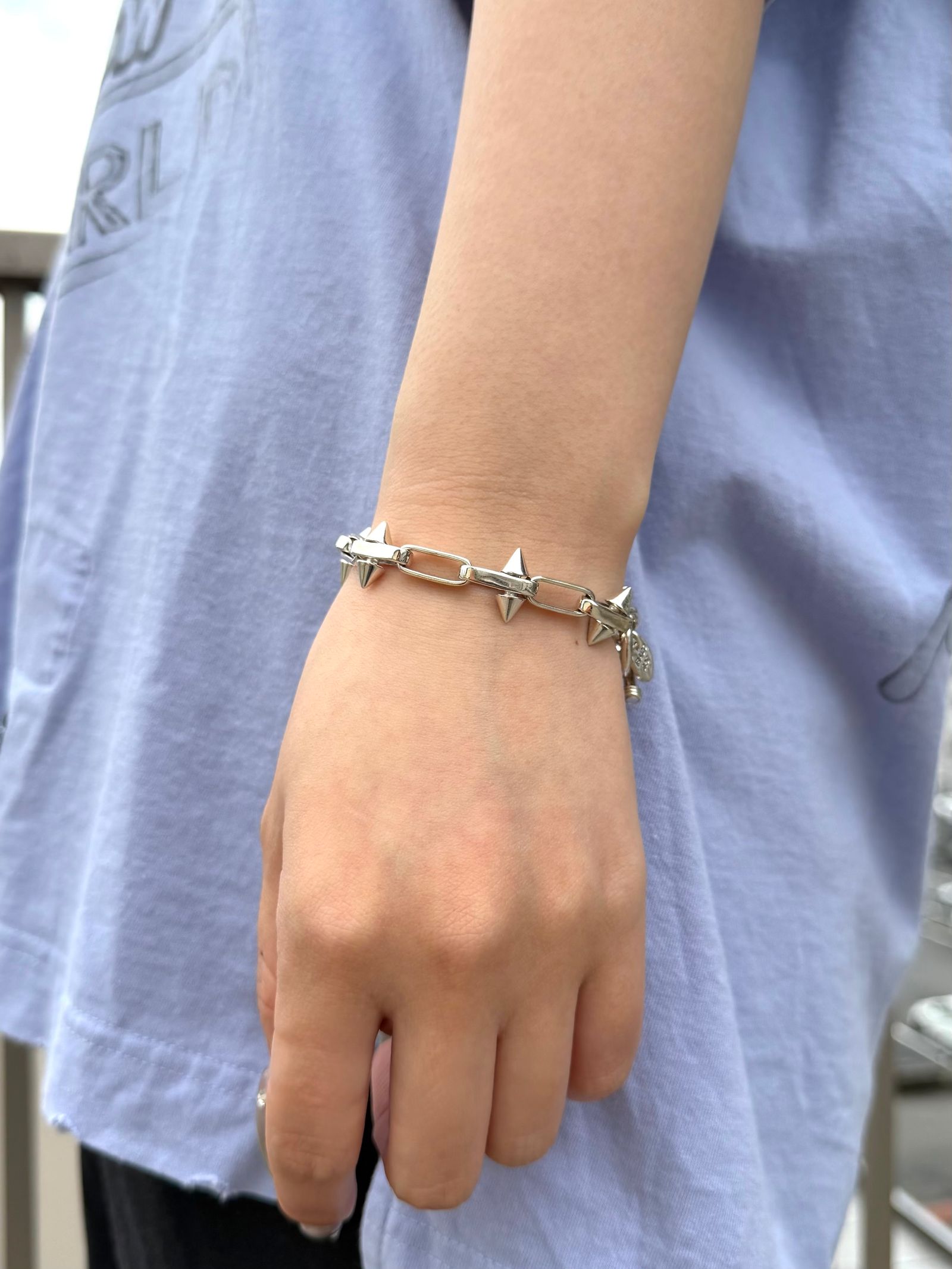 スパイク リンク ブレスレット / SPIKE LINK BRACELET -15mm- / シルバー