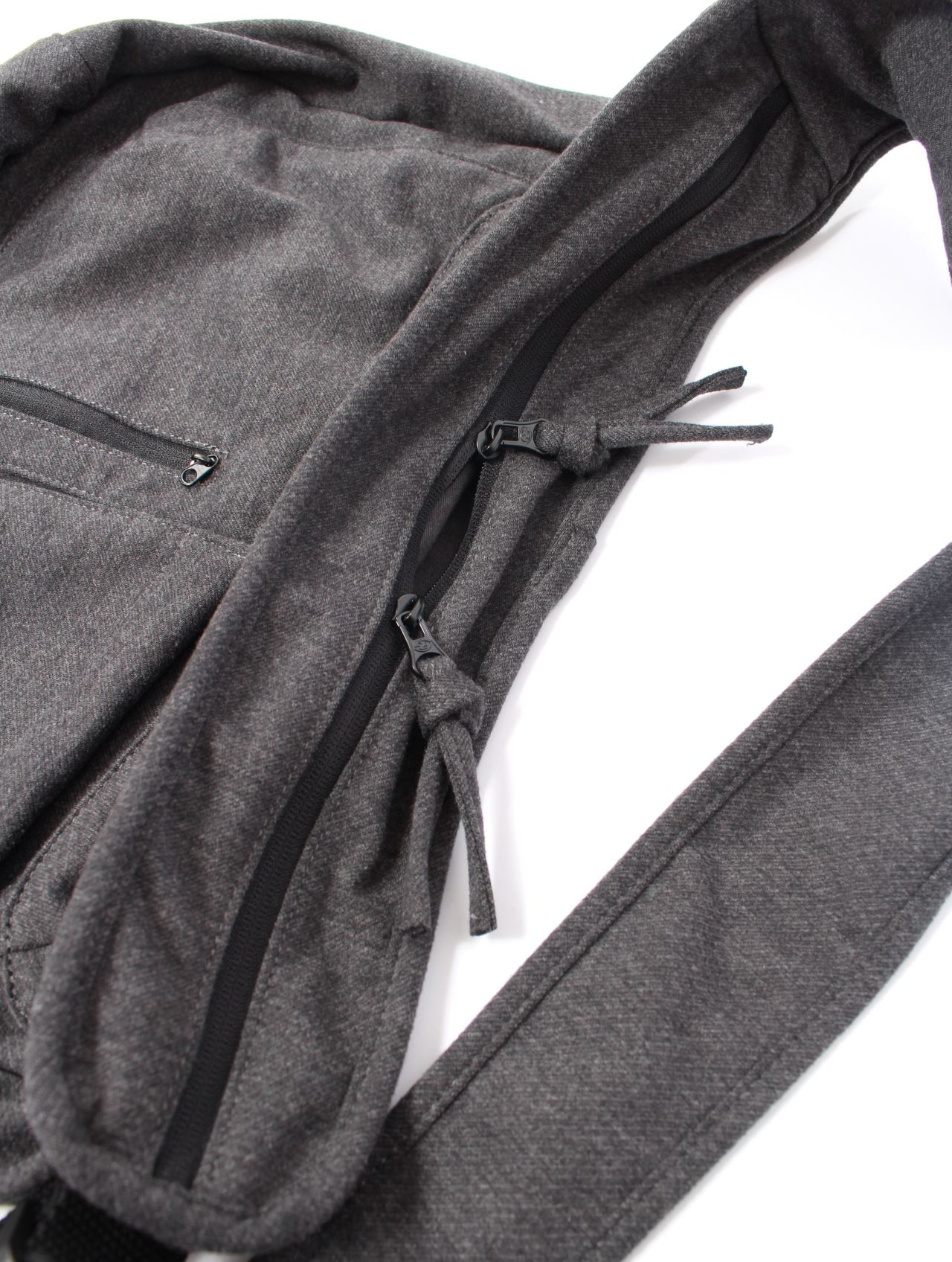 【25AW】ウール ボディー バッグ / WOOL BODY BAG / チャコール