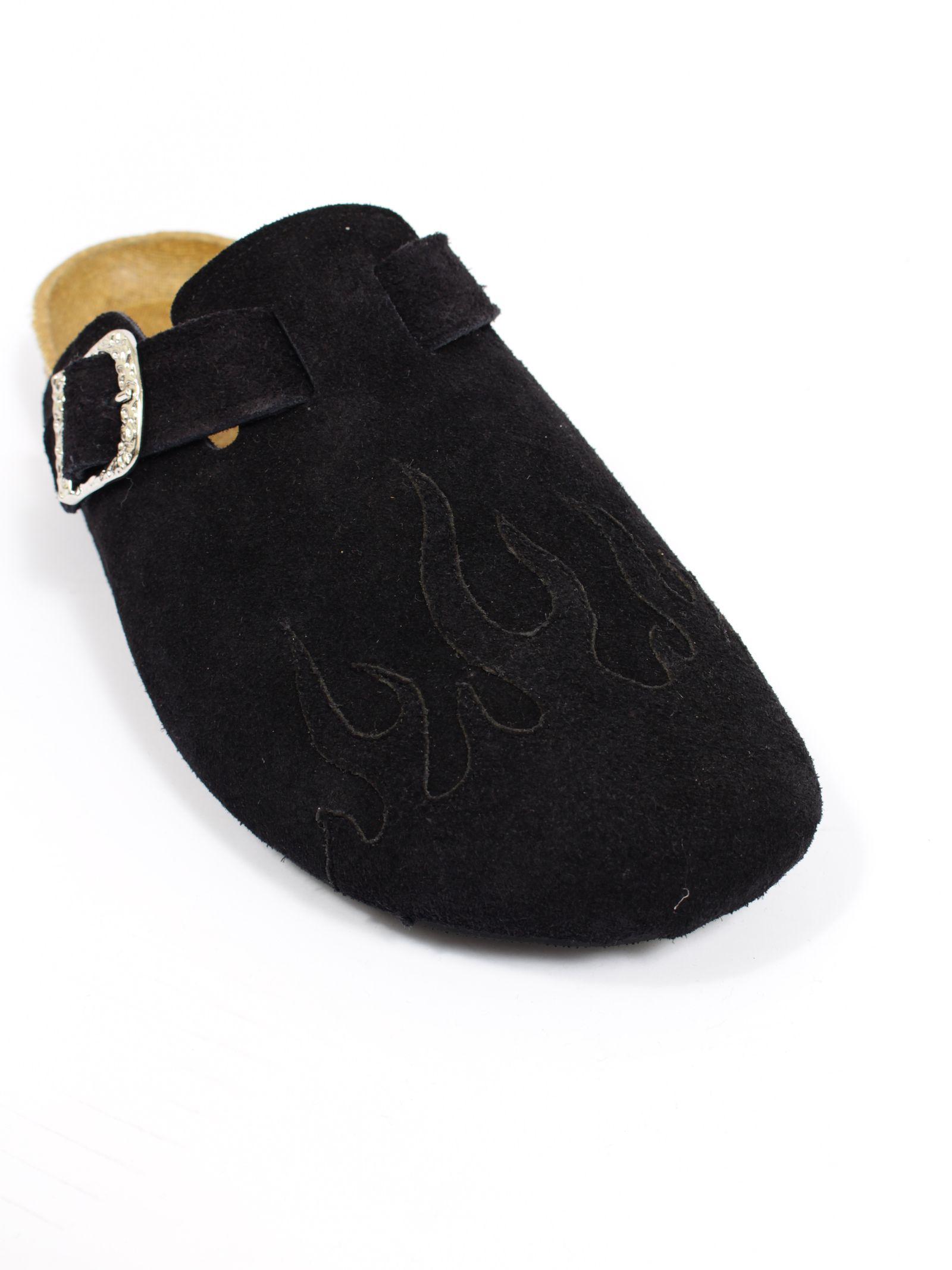 【26SS】フレイム パターン サボ サンダル / FLAME PATTERN SABO SANDALS / ブラック