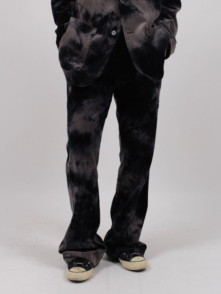 DAIRIKU - 【23AW】タイダイ染め ベロア フレア スラックス / TIEDYE  