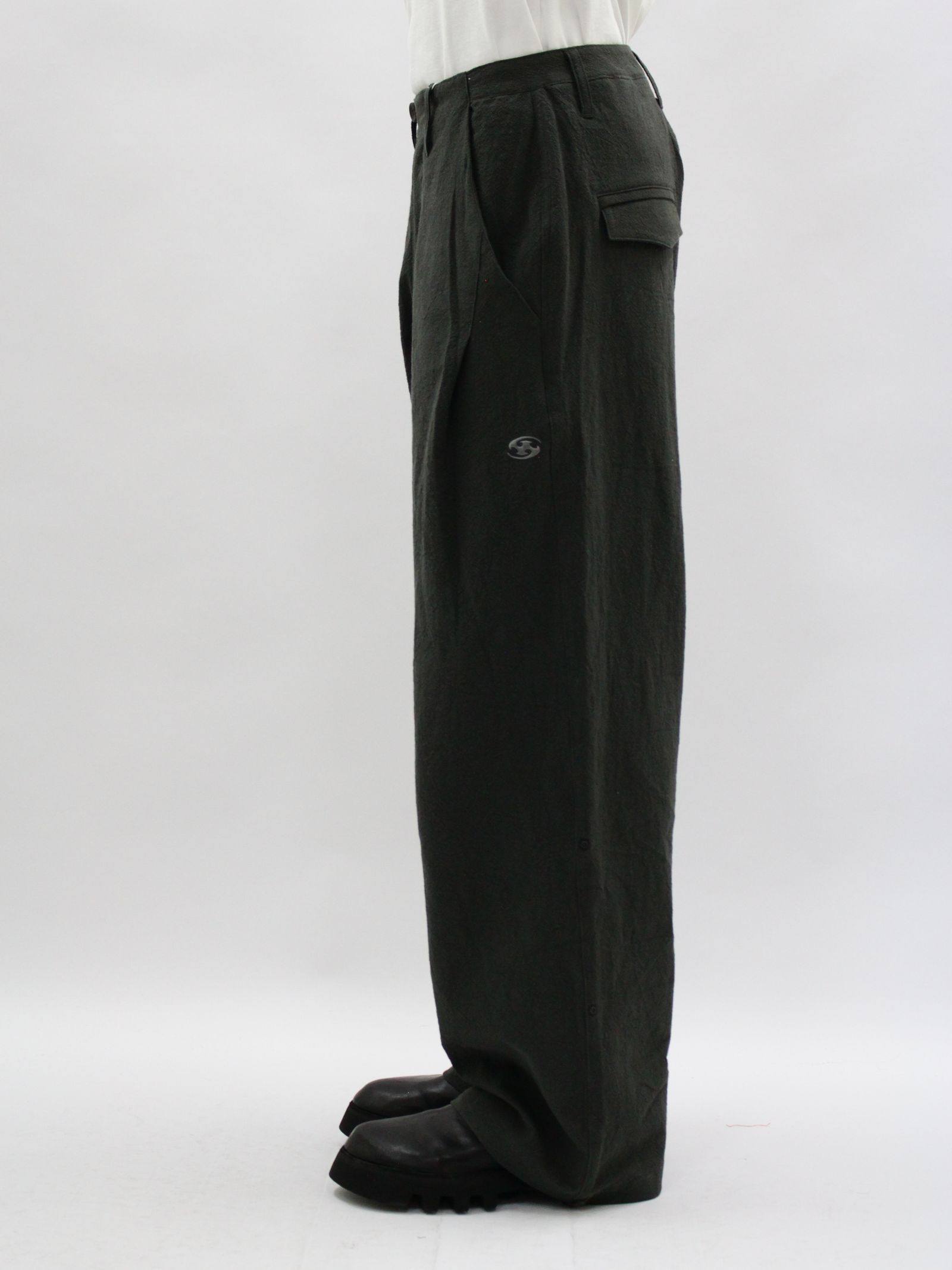 【26SS】ウェルド パッチド パンツ / WELD PATCHED PANTS / グレー