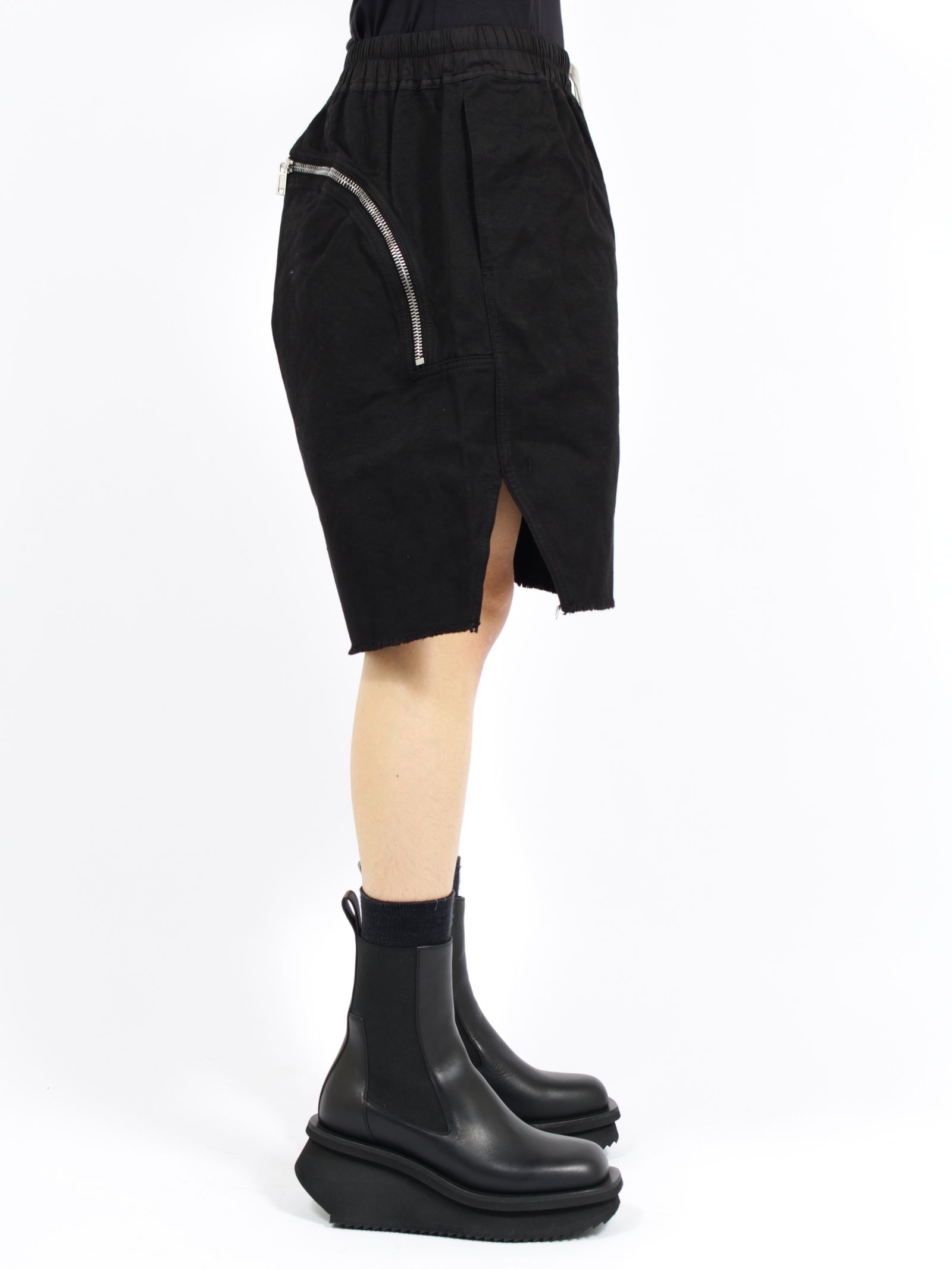 【26SS】ロングボクサー バット ジップ ショーツ / LONG BOXERS BUTT ZIP / ブラック