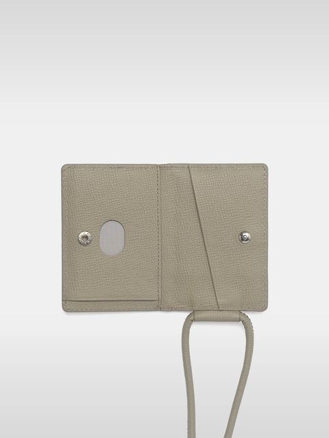 ストラップ付 レザー カードケース / STRAPPED ACCESORY CARDCASE / トープ