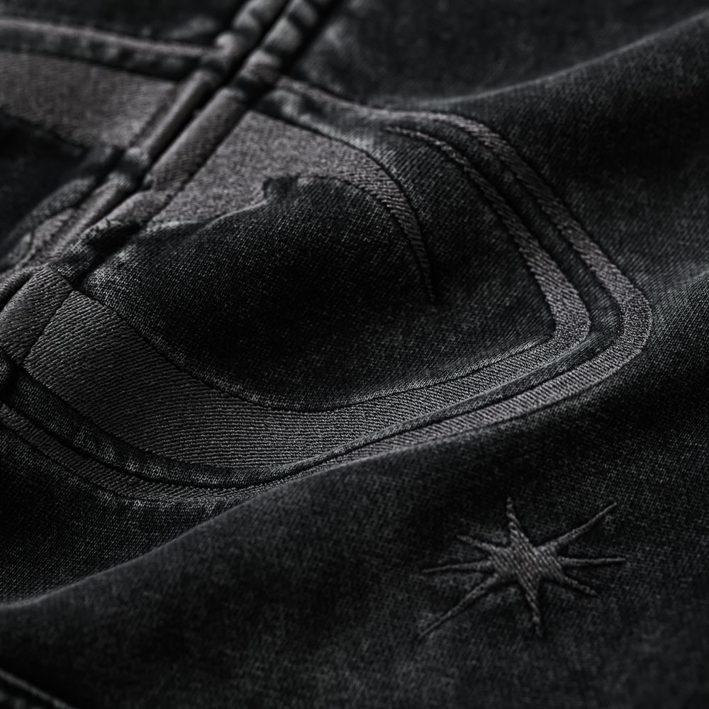 【26AW】フェード  ウォッシュ ジップ アップ フーディー / FADE WASH ZIP HOODIE / FADED BLACK(ブラック)