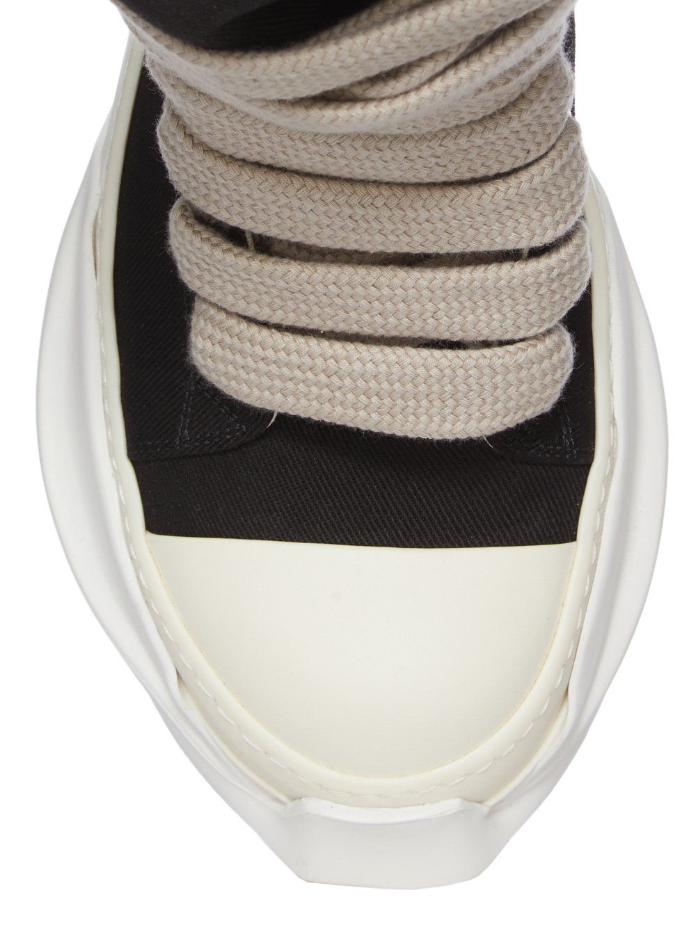 【25AW】ジャンボレース アブストラクト ハイカット スニーカー / JUMBOLACE ABSTRACT SNEAKS / ブラック × ホワイト