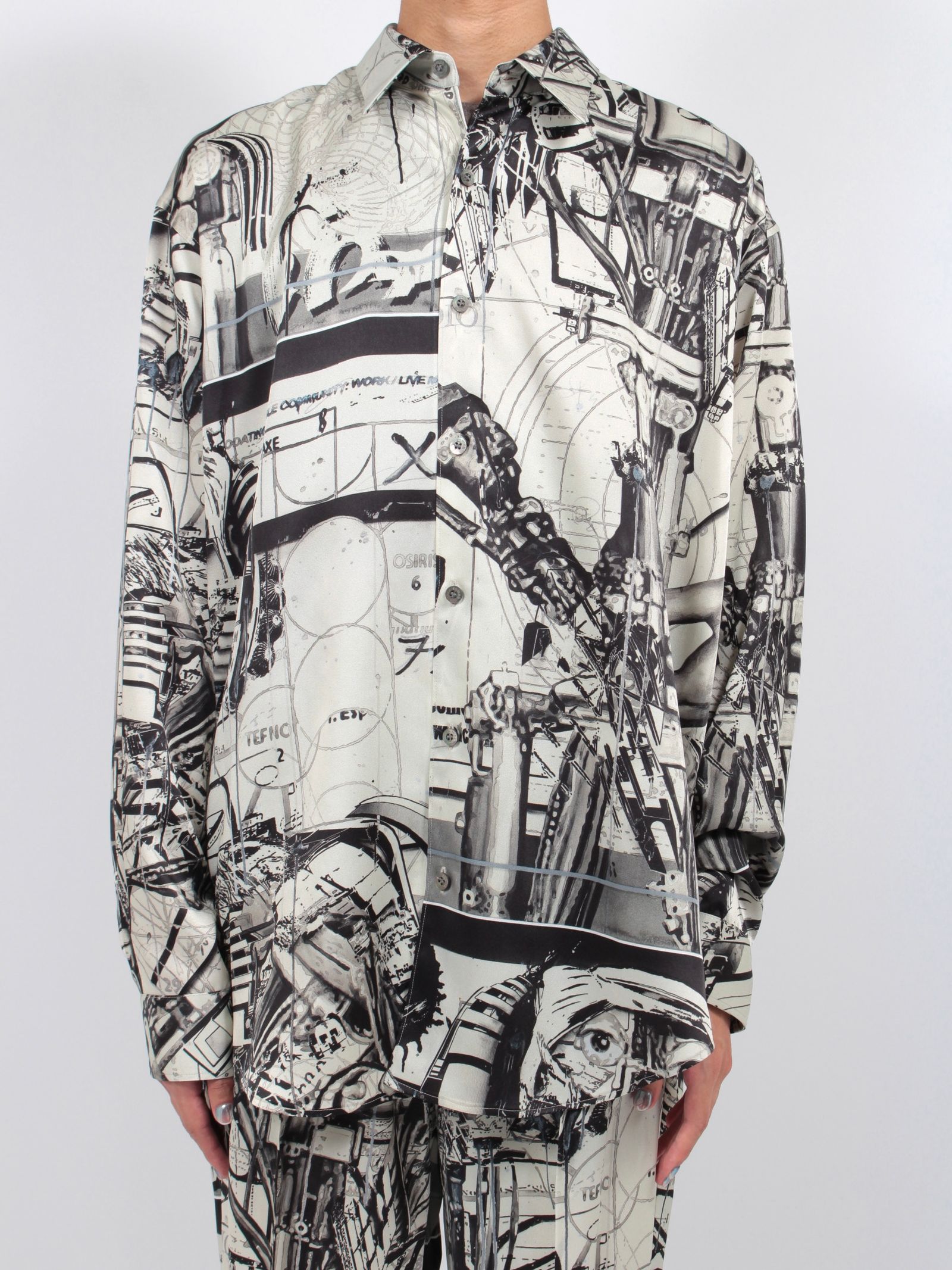 【24AW】 X HIROKI  TSUKUDA シャツ / I CAN SEE YOU SHIRT X HIROKI  TSUKUDA  / ベージュ
