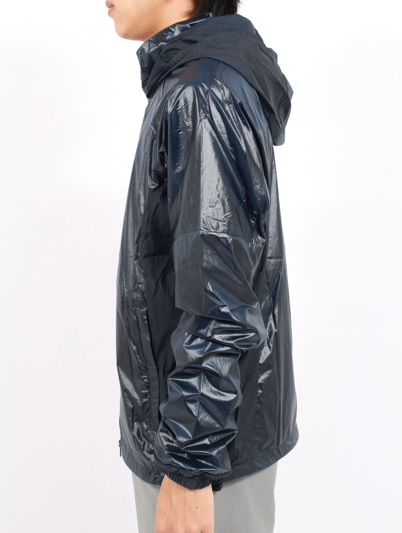 【25AW】シャイニーナイロン ラスター ジャケット / LUSTER JACKET / ネイビー