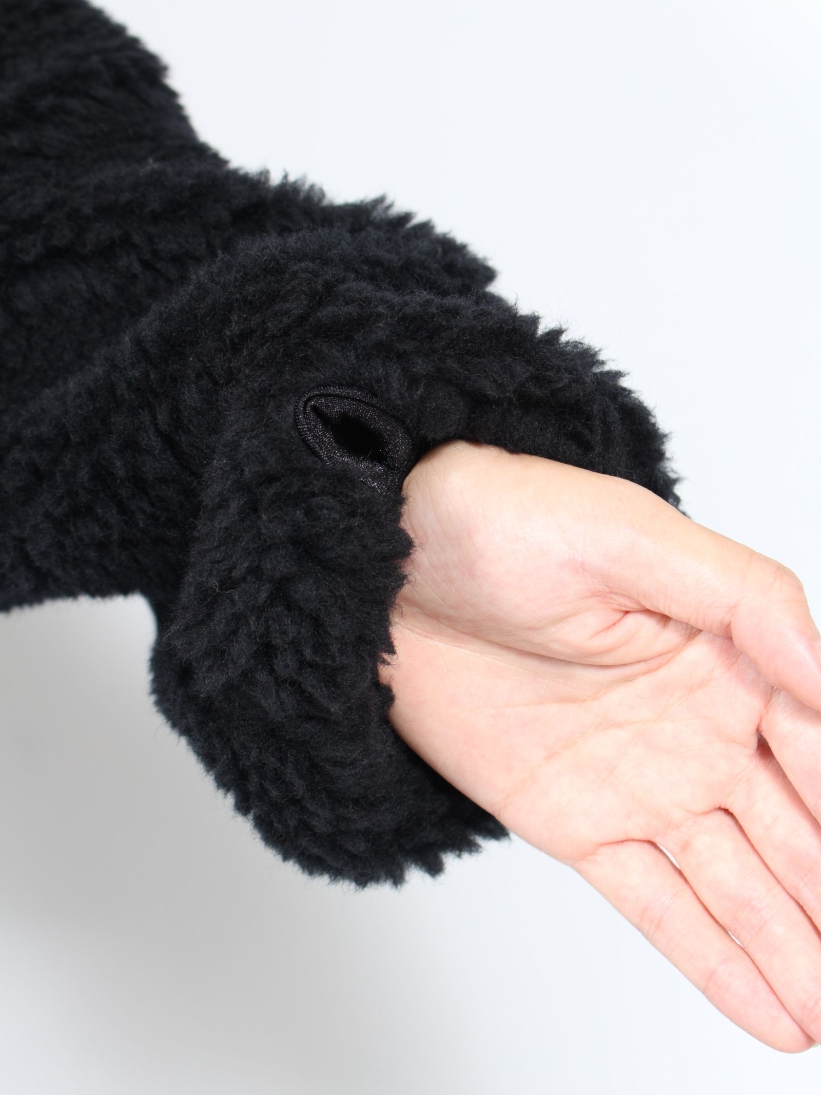 【24AW】2WAY ボア フリース ジャケット / 2WAY BOA FLEECE JK / ブラック