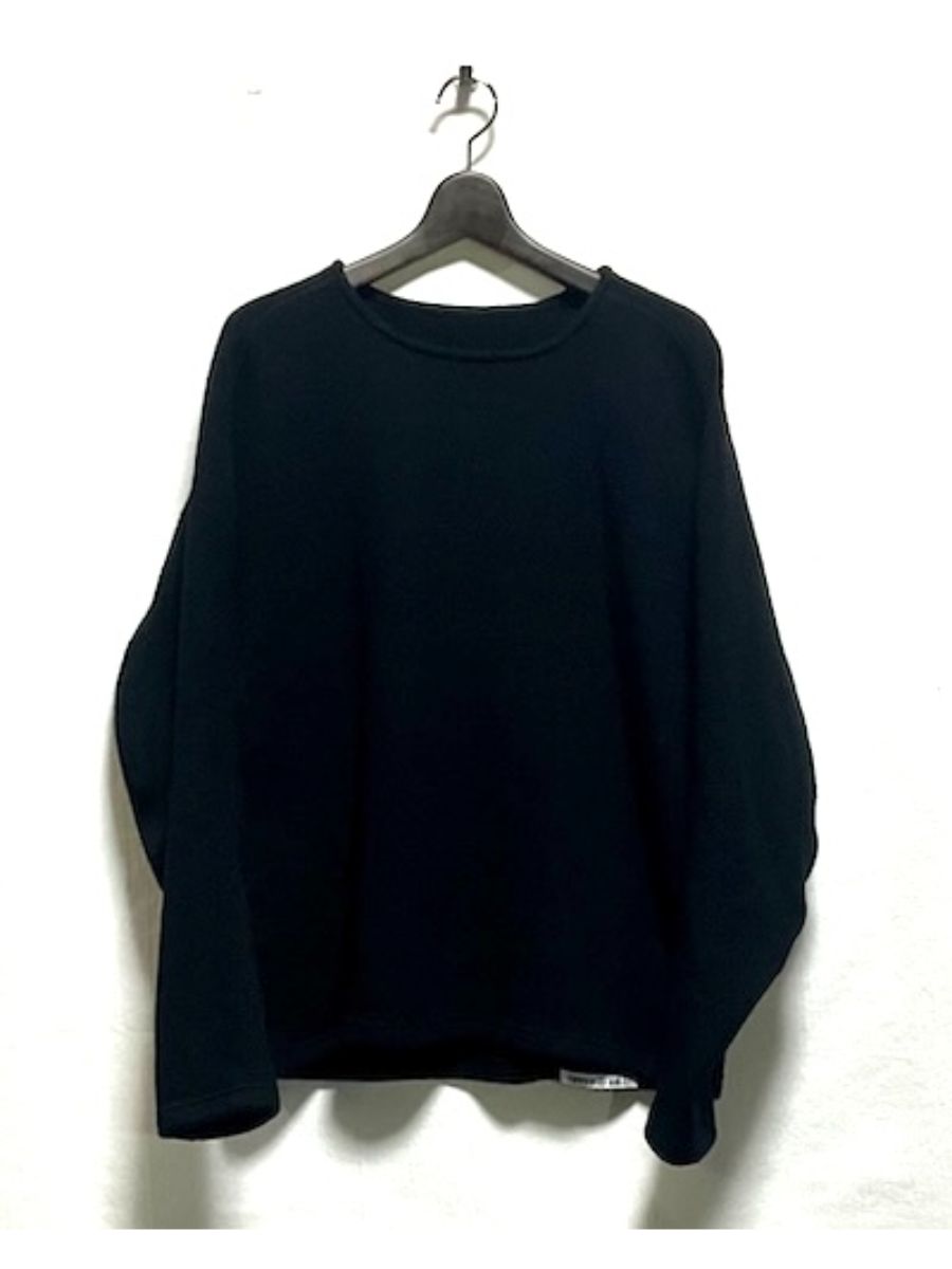 【26AW】ロング スリーブ ニット / LONG SLEEVE KNIT / ブラック