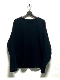 【26AW】ロング スリーブ ニット / LONG SLEEVE KNIT / ブラック