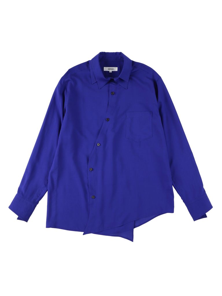 sulvam - 【22AW】カーブ ダブルカラー シャツ / Curved plaket double 