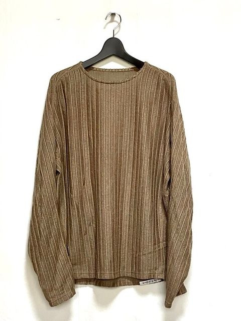【26SS】ウェーブ ロングスリーブ Tシャツ / LONG SLEEVE T-SHIRTS WAVE / ベージュ