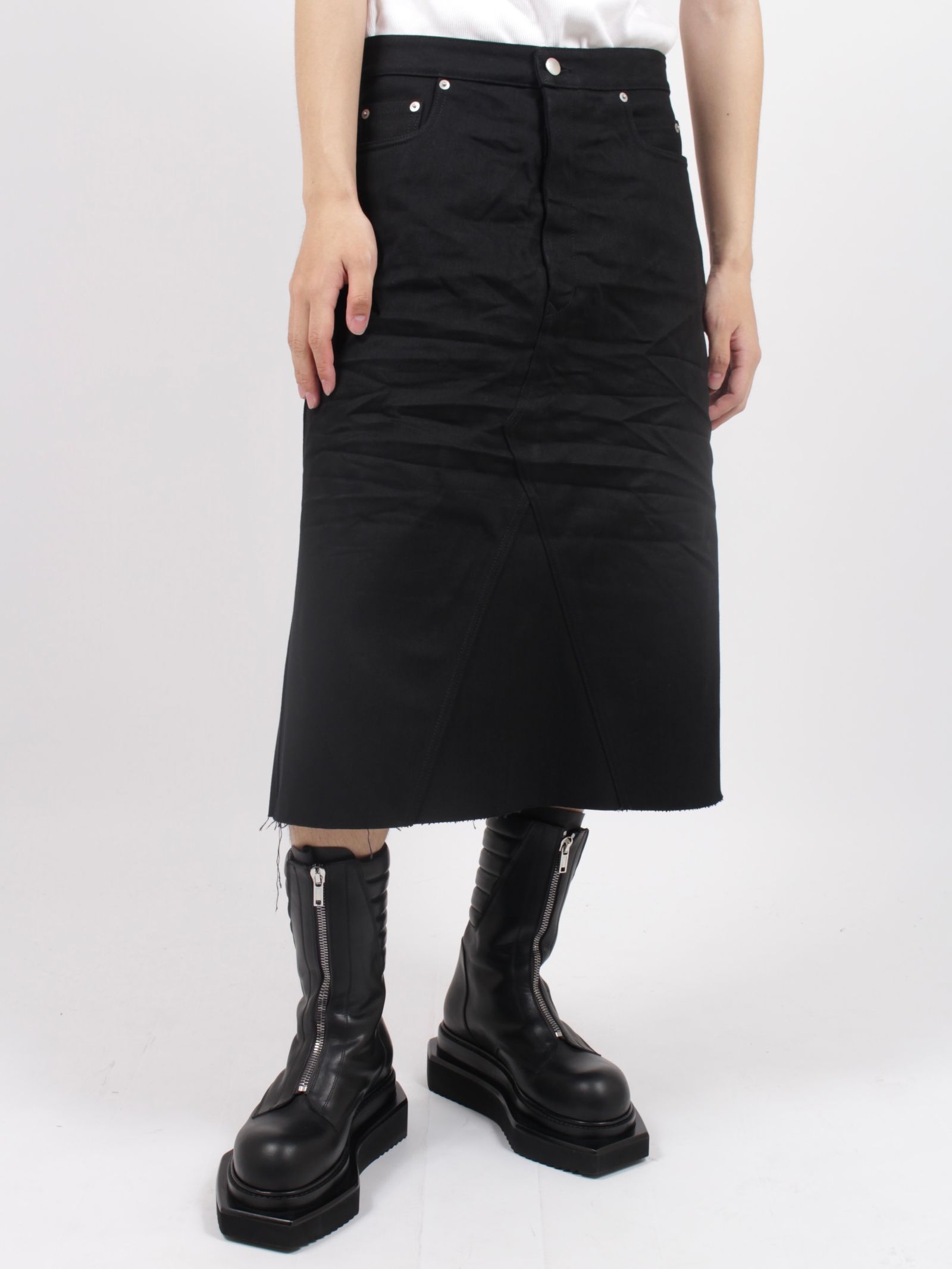 RICK OWENS - 【23FW】ゴデット スカート / GODET SKIRT / ブラック ...