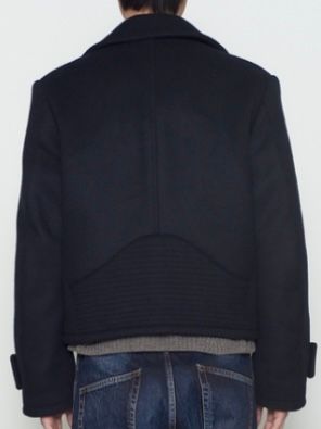 【26AW】ショート ペア コート ピーコート / SHORT PEA COAT / ブラック