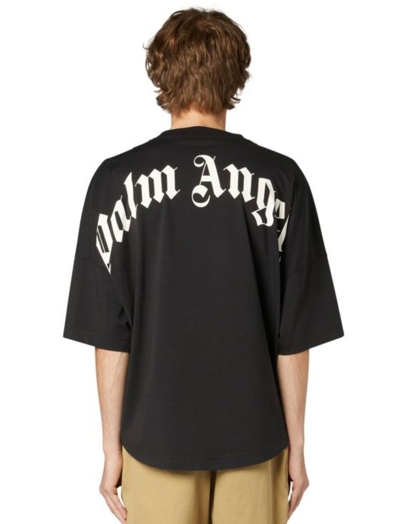 PALM ANGELS - 【25AW】定番 バック カーブロゴ オーバー 半袖 Tシャツ 