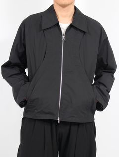 【25SS】クロップド ジップアップ ジャケット / CROPPED ZIP-UP JACKET / BLACK(ブラック)