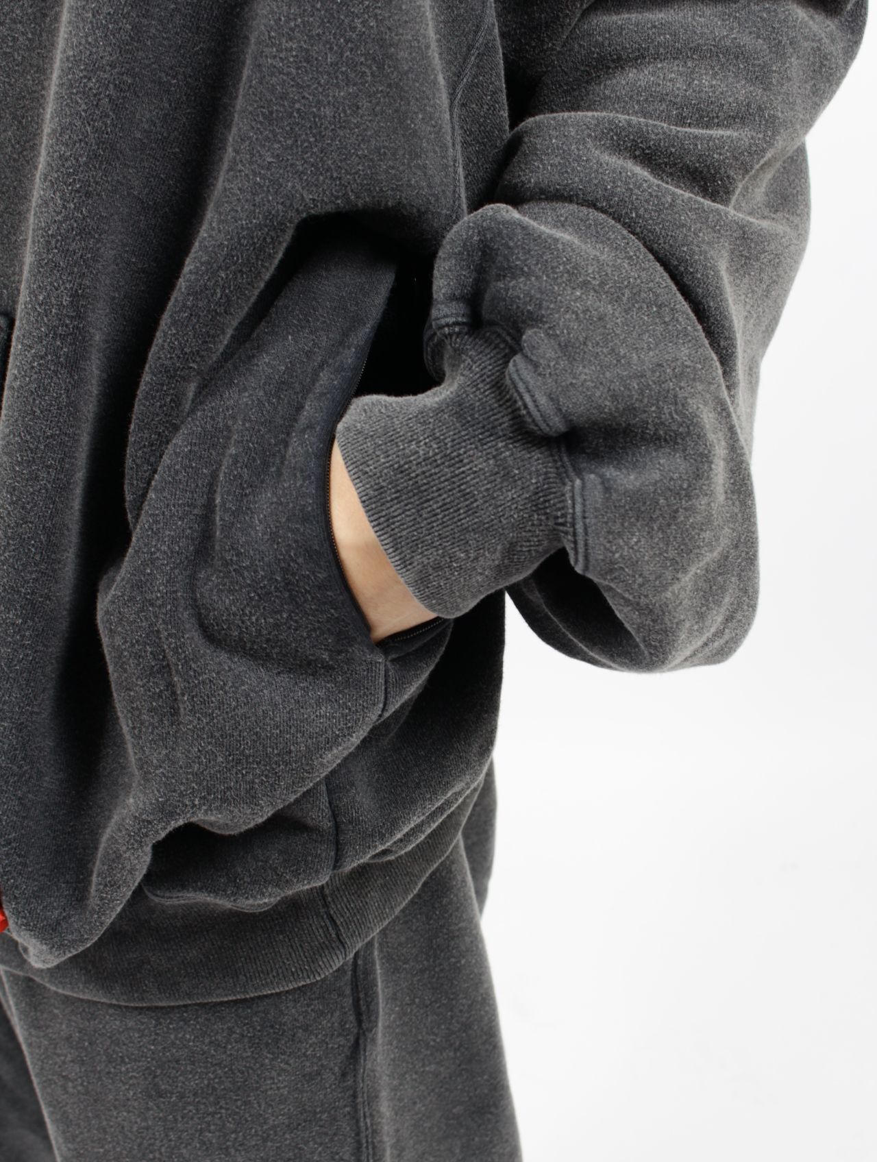 【25SS】2ウェイ プル フーディー パーカー / 2WAY PULL HOODIE / ブラック