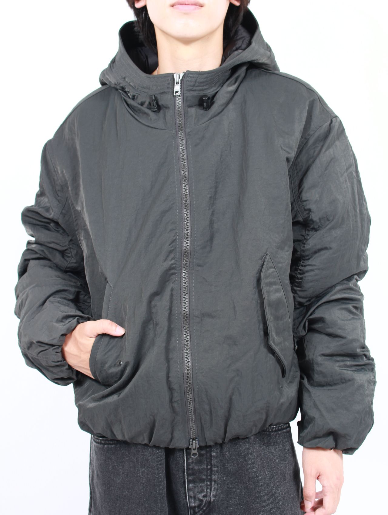 【25AW】エクスプローラー ジャケット ブルゾン / EXPLORER JACKET / DARK GREY VINTAGE NYLON(ダーク グレー)