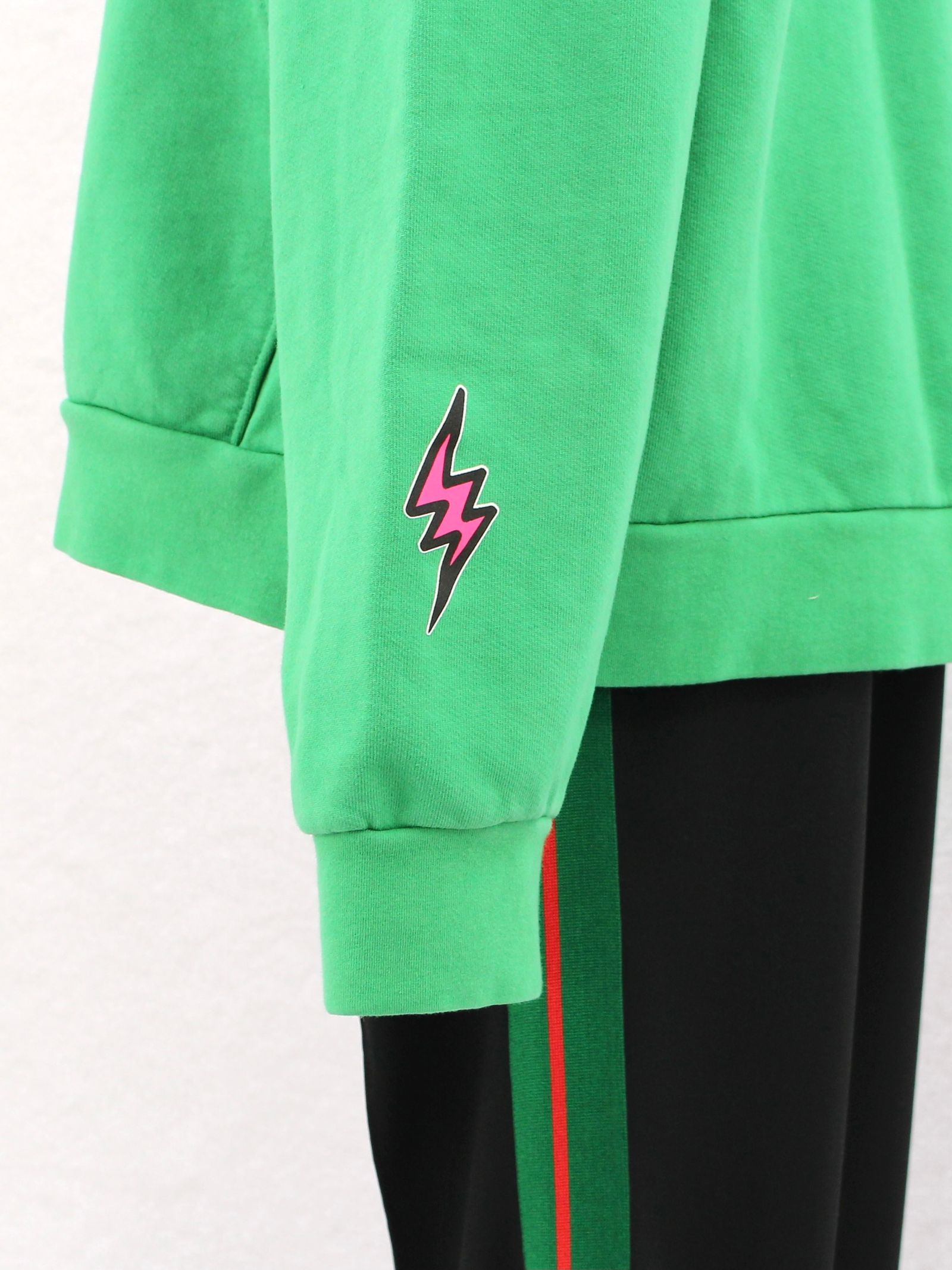 ビッグフラワープリント フーディー / Verde Flower Hoodie / グリーン