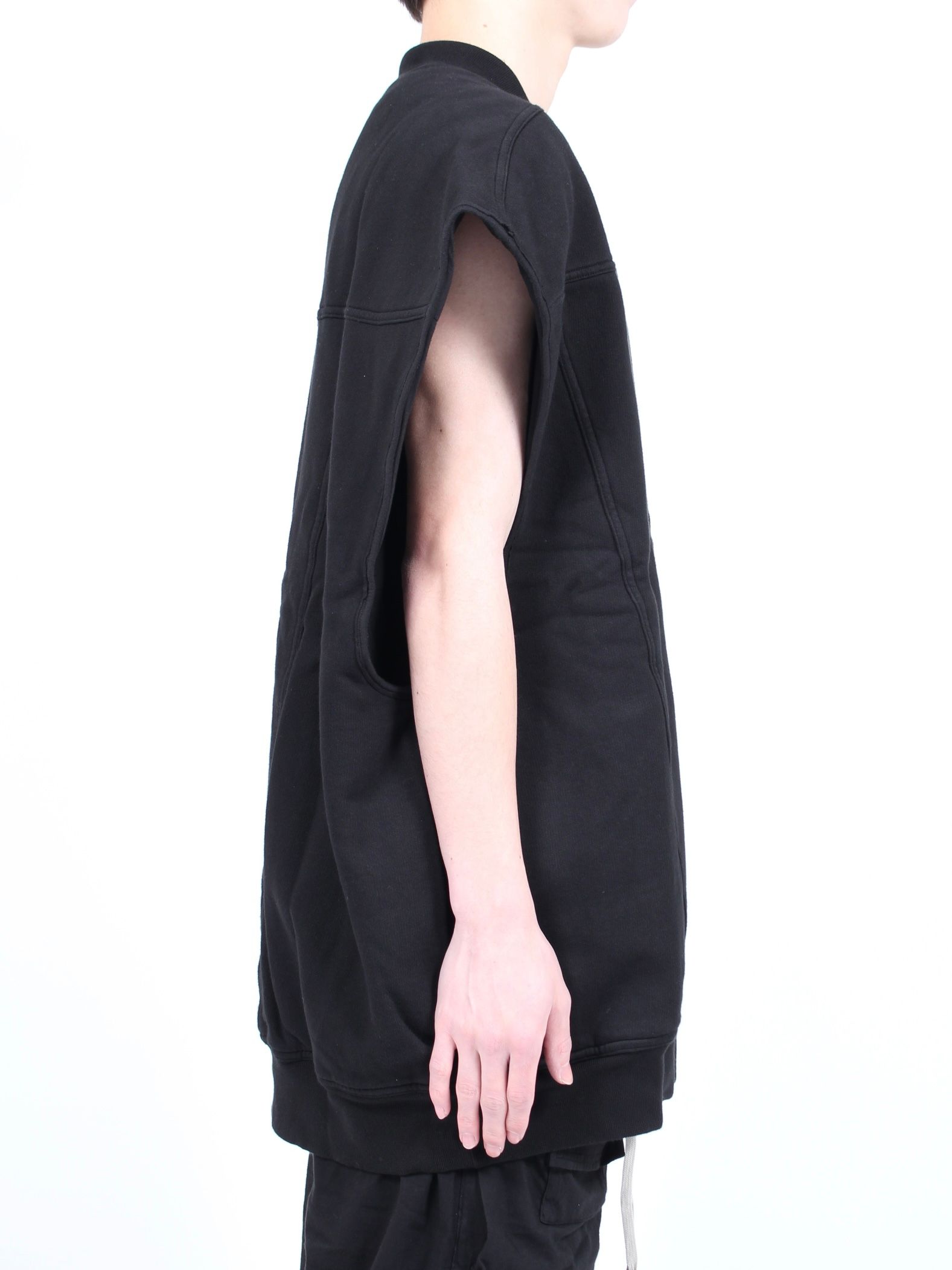 RICK OWENS DRKSHDW - 【24SS】ジャンボ フライト ノースリーブ ベスト / JUMBO FLIGHT VEST / ブラック  | STORY